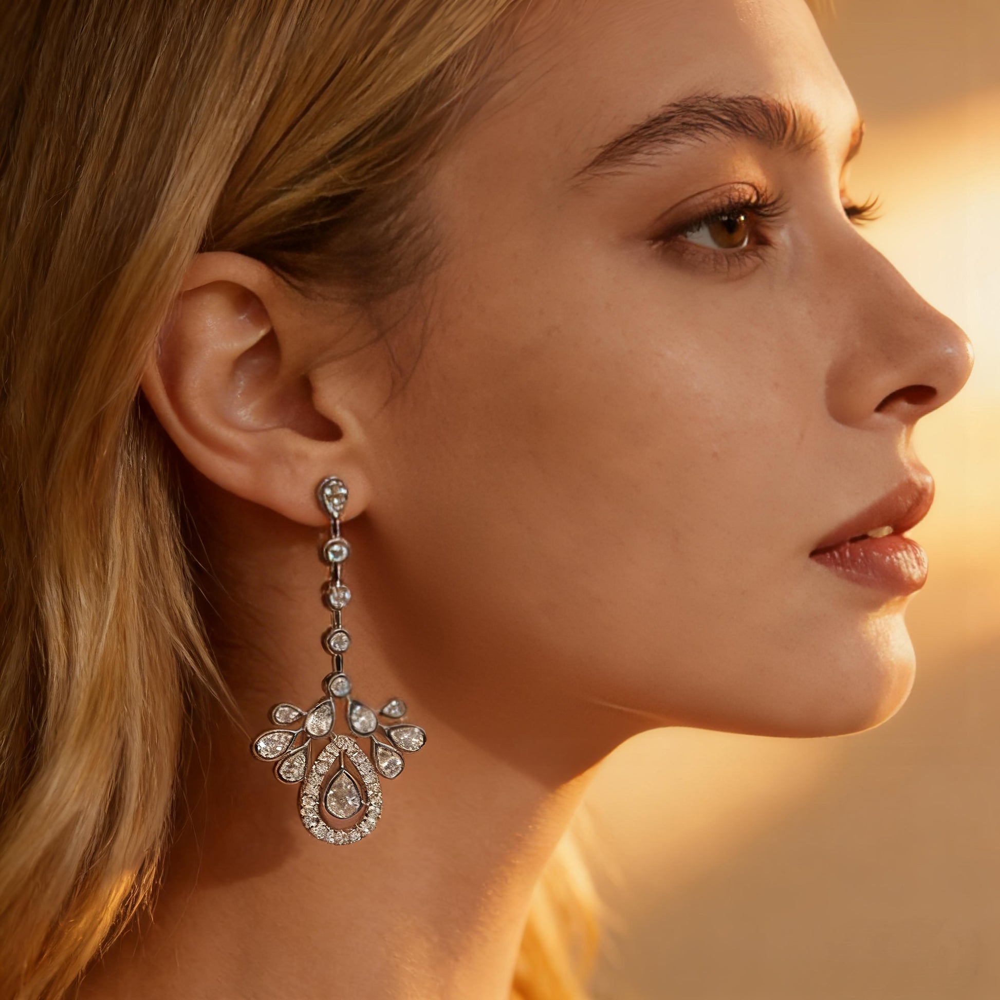 Lumière Teardrop Drop Earrings