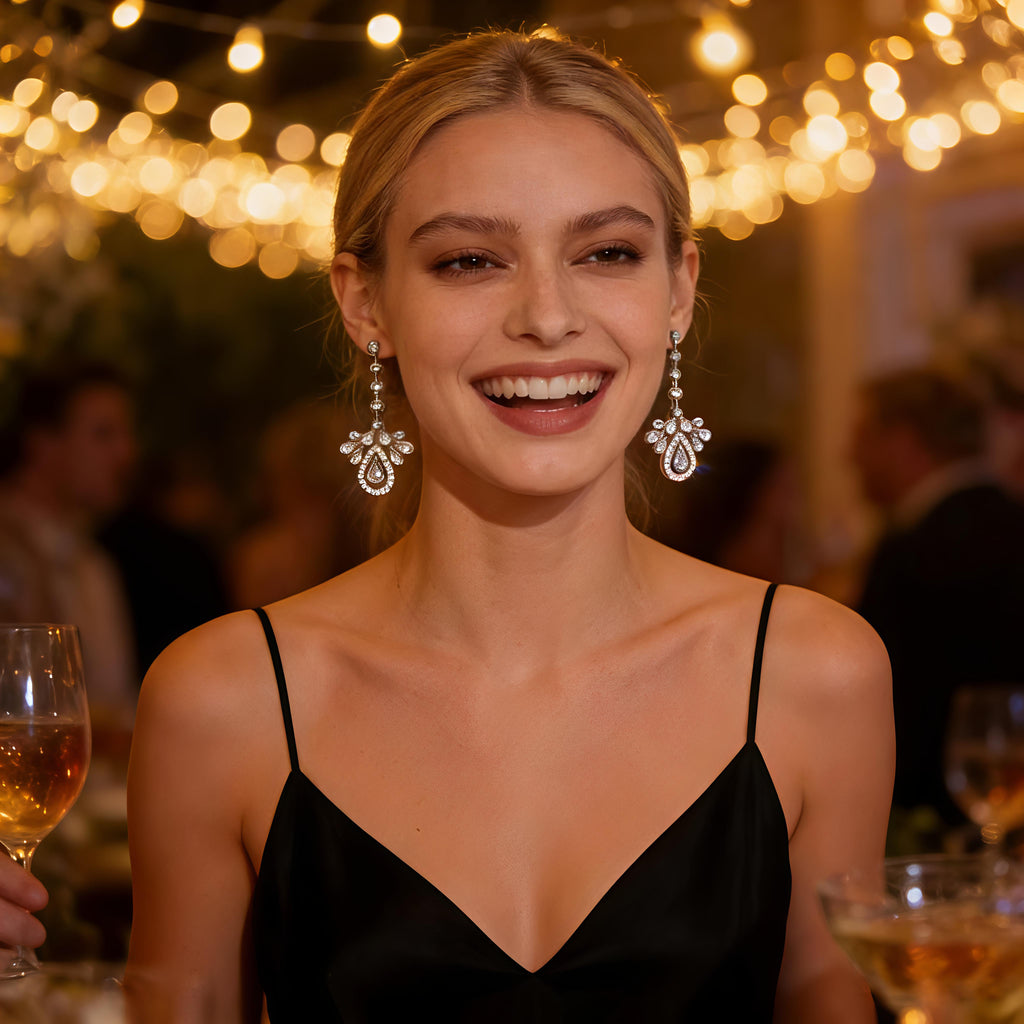 Lumière Teardrop Drop Earrings